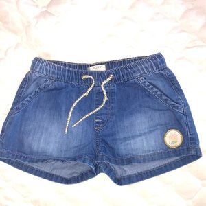 Roxy kids Denim short with Drawstring waist